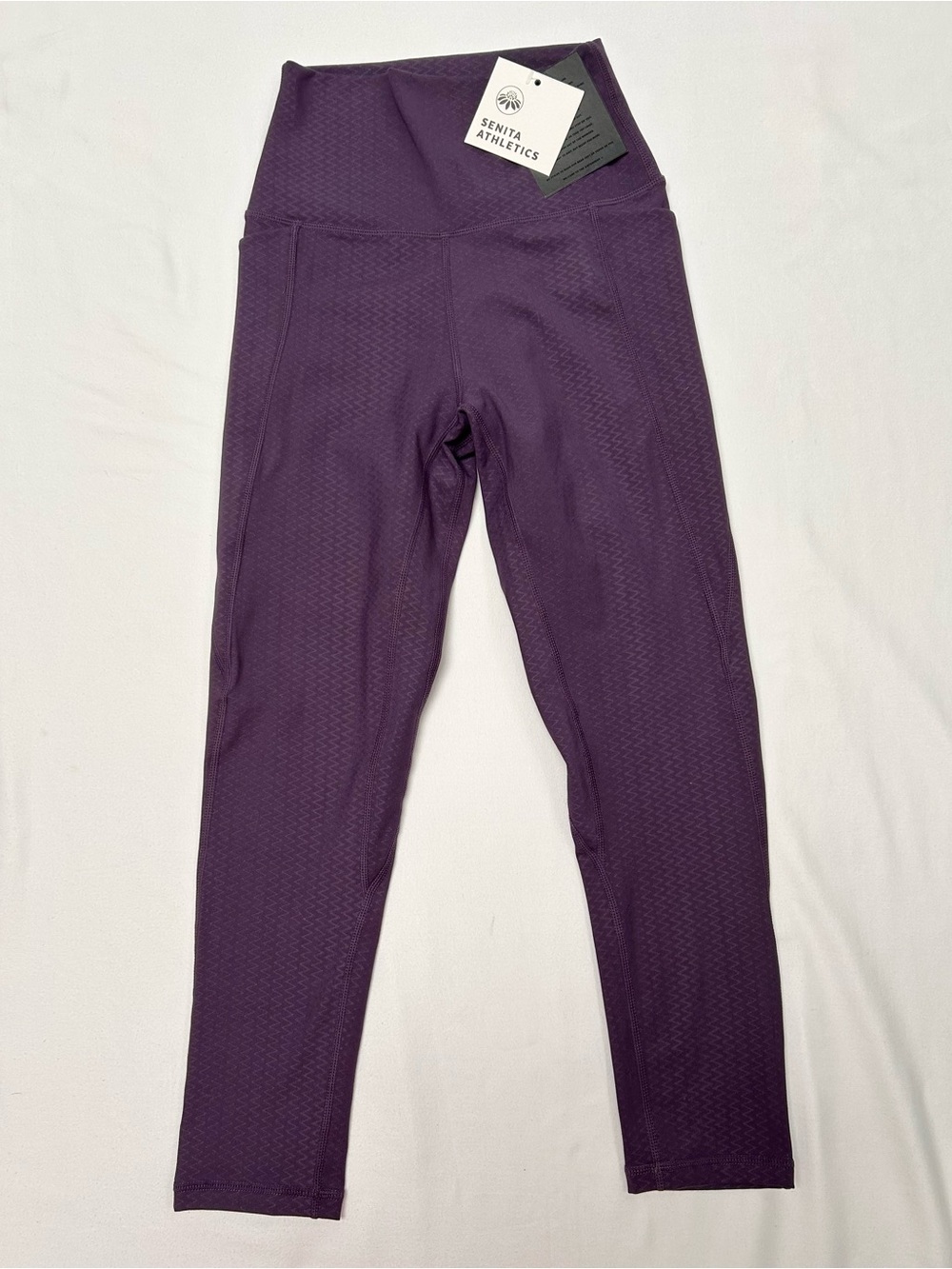 SENITA ATHLETICS HIGH WAIST LEGGINGS, SIZE XS, PURPLE, NWT - Picture 2 of 7